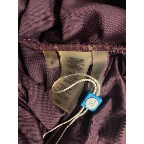 Bleu Rod Beattie Swimsuit Plum Smocked One Piece Size 6 - Picture 6 of 6